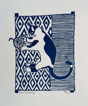 Cat with Yarn