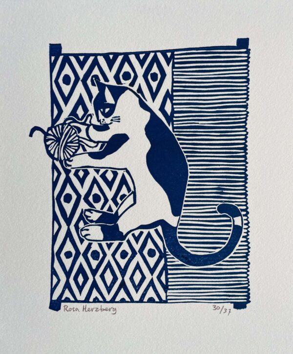 Cat with Yarn